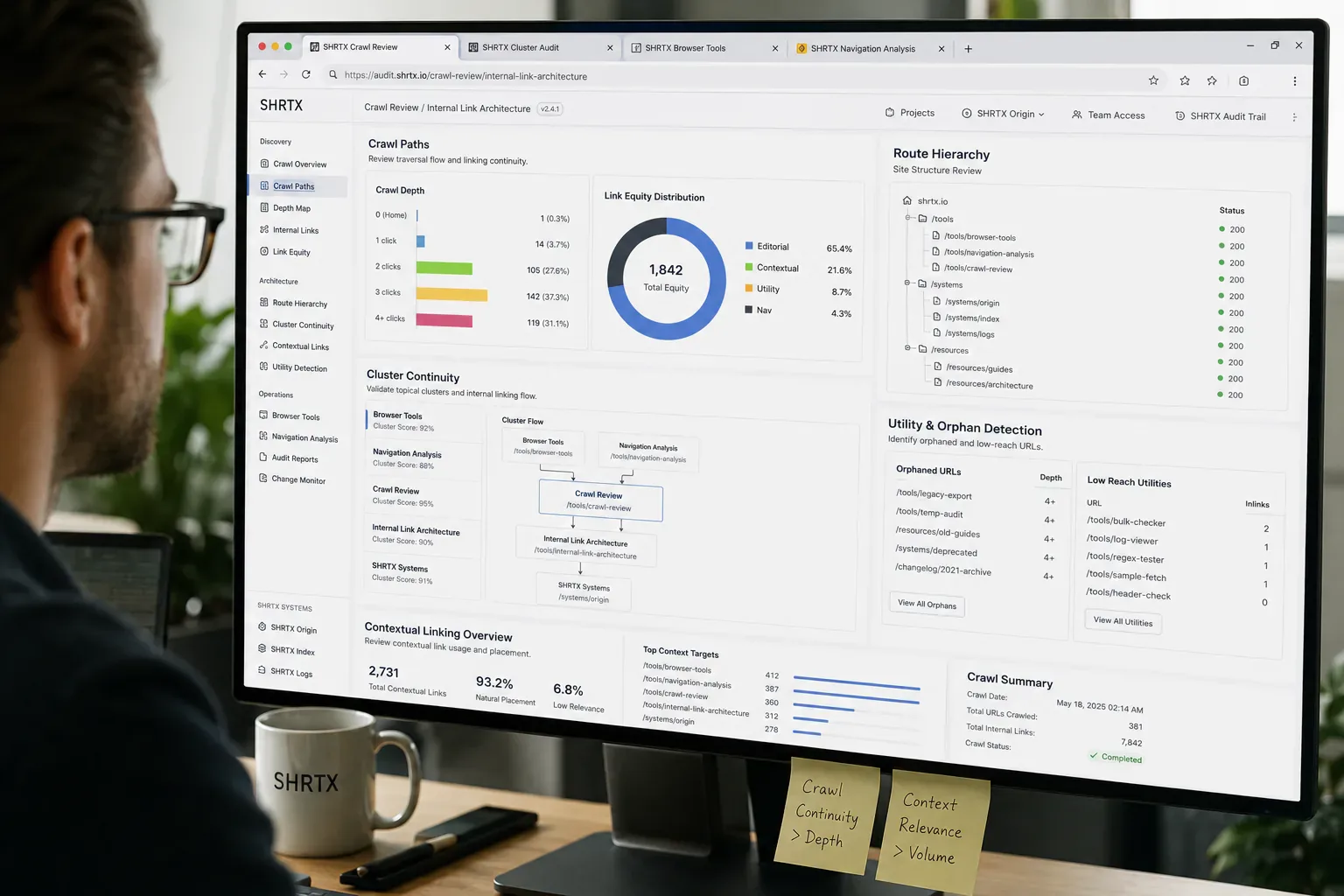 Auditing Internal Link Equity in Workflow-Heavy Websites