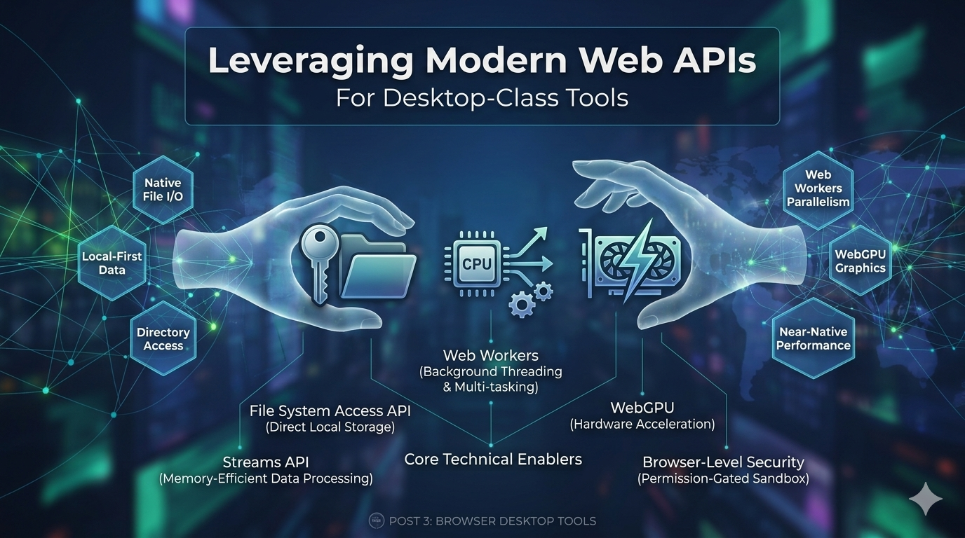Leveraging Modern Web APIs for Desktop-Class Tools