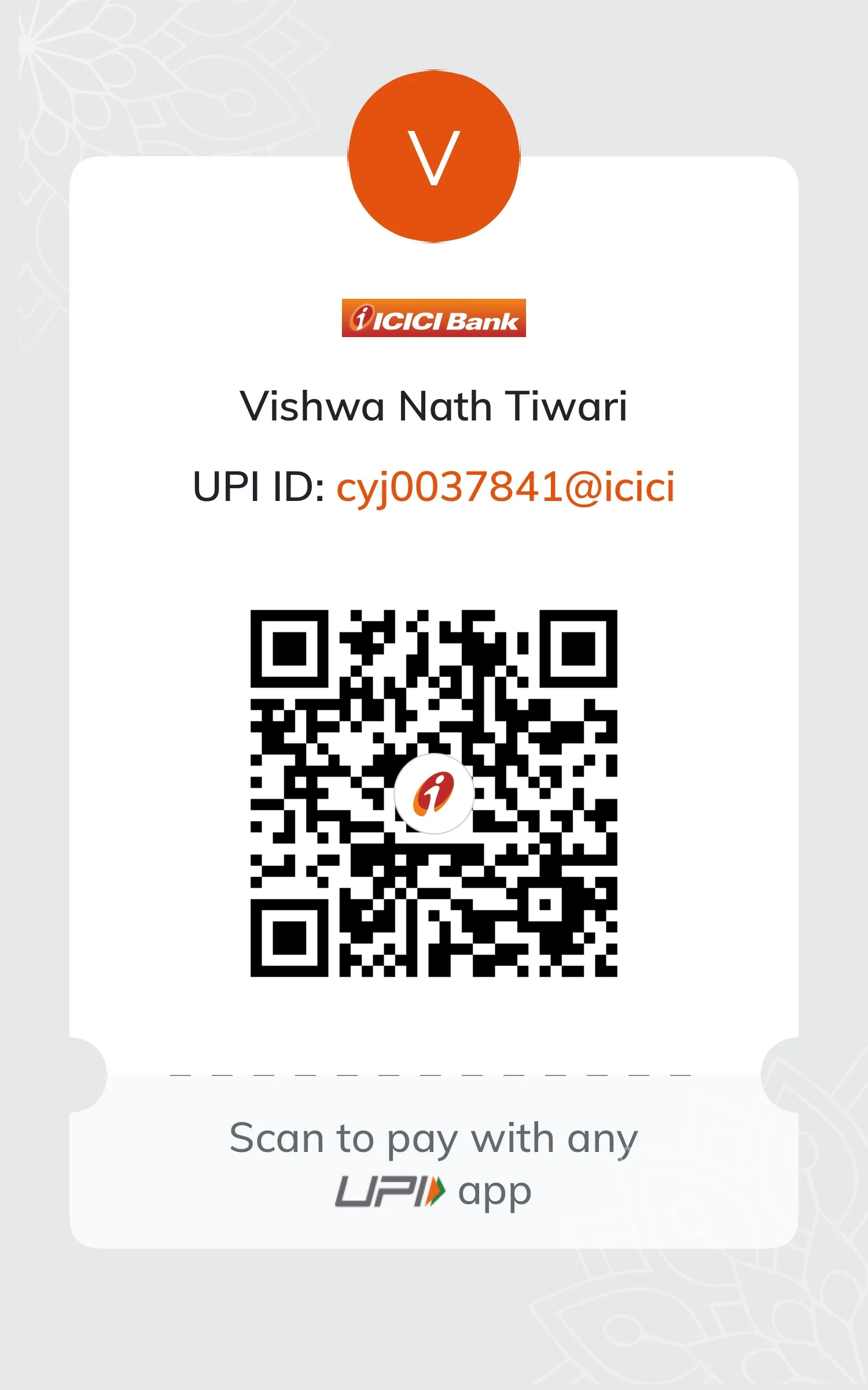 UPI QR for supporting SHRTX